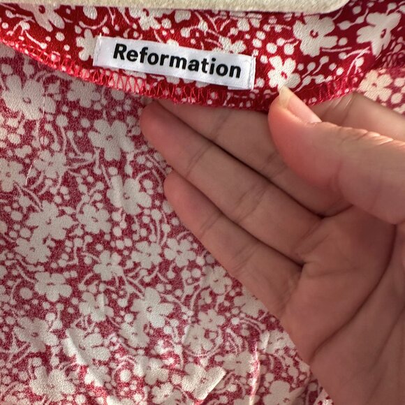 Reformation Sloane Top (NWT) Size Small 3/4 sleeve - Picture 7 of 8